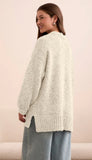 Oversize Puff Sleeve Cardigan