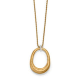 Meridian Geo Open Ring Pendant Necklace