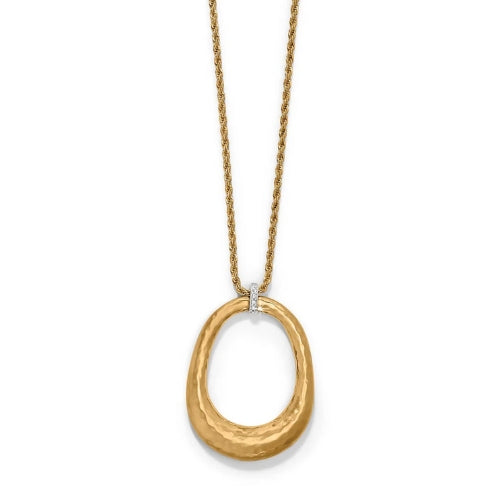 Meridian Geo Open Ring Pendant Necklace