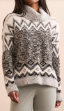 Turtleneck Intarsia Sweater