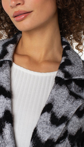 Long Sleeve Open Front Sweater Coat