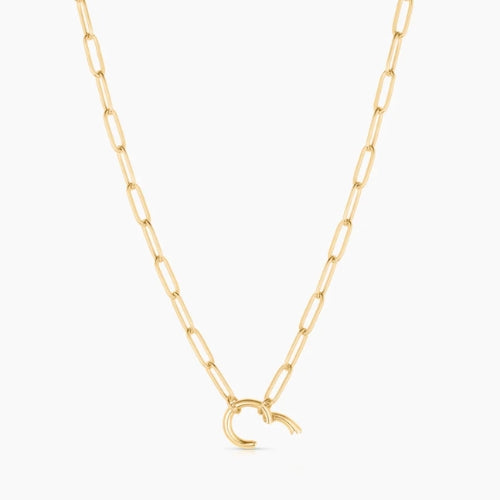 Finn Paperclip Charm Necklace
