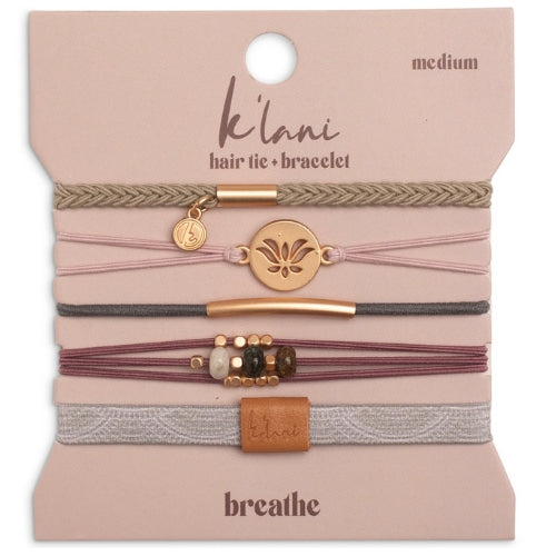Hair Tie + Bracelet-Breathe, Large