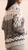 Turtleneck Intarsia Sweater
