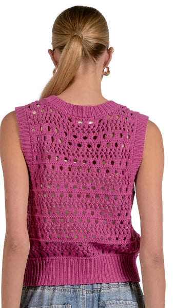 Tie Front Sweater Vest