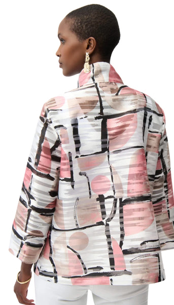 Abstract Print Boxy Jacket