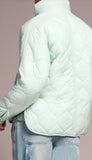 Zipped Front Quilted Jacket