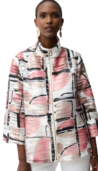Abstract Print Boxy Jacket