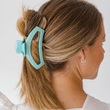 Open large hair clip-Totally Turquoise