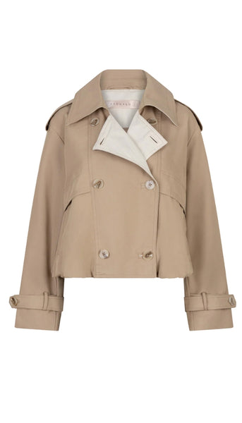 Short Balloon Trench Coat