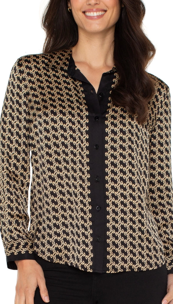 Long Sleeve Button Front Shirt