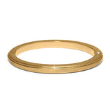 Meridian Orbit Gold Hinged Bangle