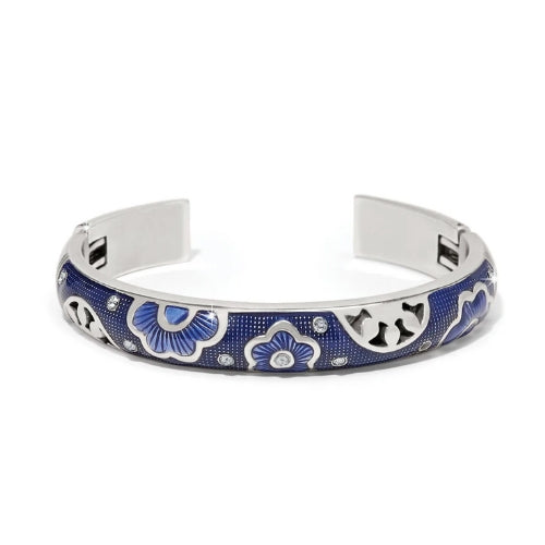 Flora Blue Double Hinge Bangle