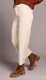 High Rise Fly Front 5 Pocket Ankle