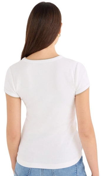 Perfect Knit Rib Double Layer Tee