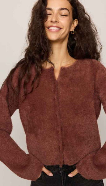 Winterglow Fluffy Cardigan