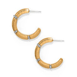 Meridian Geo Open Hoop Earrings