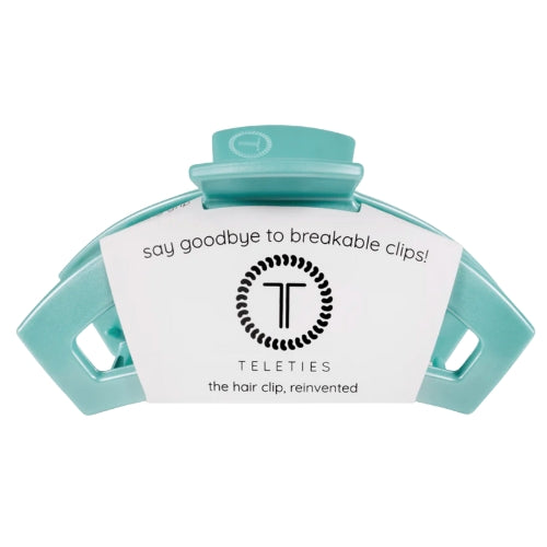 Open large hair clip-Totally Turquoise