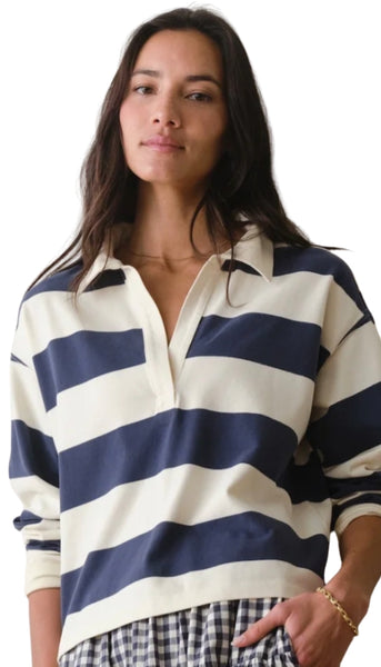 Luxe Sueded Polo Tee