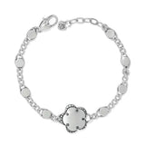 Gaia Flower Silver Bracelet