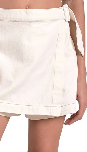 Slanted Front Skort