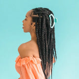 Open large hair clip-Totally Turquoise