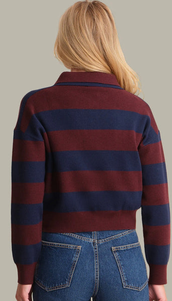 Lennon Double Collar Rugby Stripe
