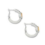 Mystery Of Love Gold Heart Hoop Earrings