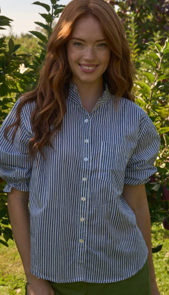 Good Girlfriend Stripe Ruffle