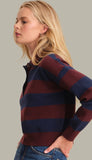 Lennon Double Collar Rugby Stripe