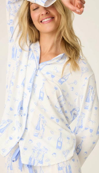 Long Sleeve Pj Top-Parisian Dreams