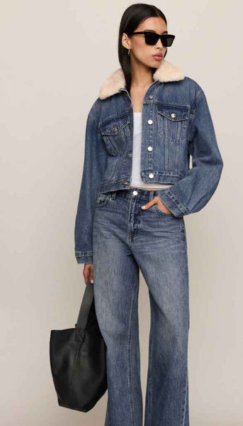 The Daily Denim Fur Jacket