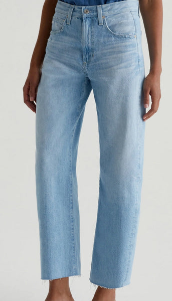 Hattie Crop-High Rise Barrel - Sunrise