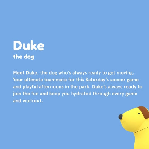 Bestie Beige Dog Water Bottle 16 Ounces