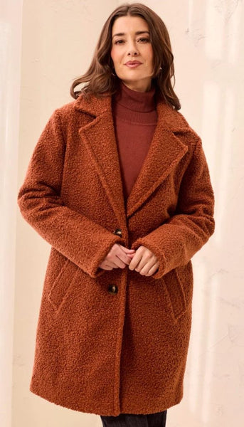 Long Sleeve Single Breast Coat With Lining