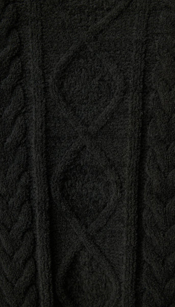 Cozy Chenille Cable Knit Robe