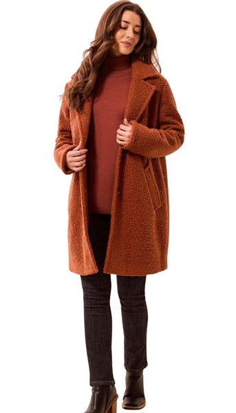 Long Sleeve Single Breast Coat With Lining