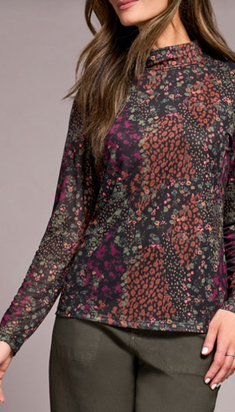 Turtleneck Lined Top