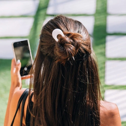 French Hair Pin-Coconut White