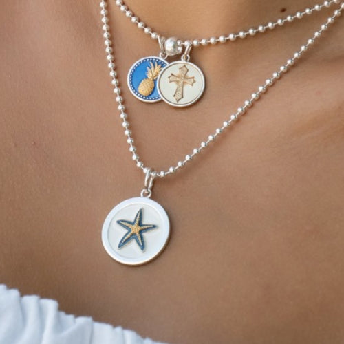 Medium Pendant-Starfish-Gold