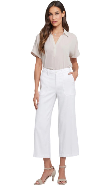Wide Leg Cropped Cargo