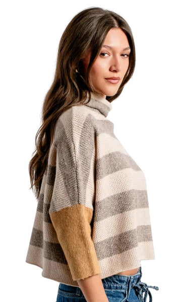 London Stripe Sweater - Beige Multi