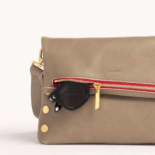 Vip Medium-Brush Gold, Red Zip