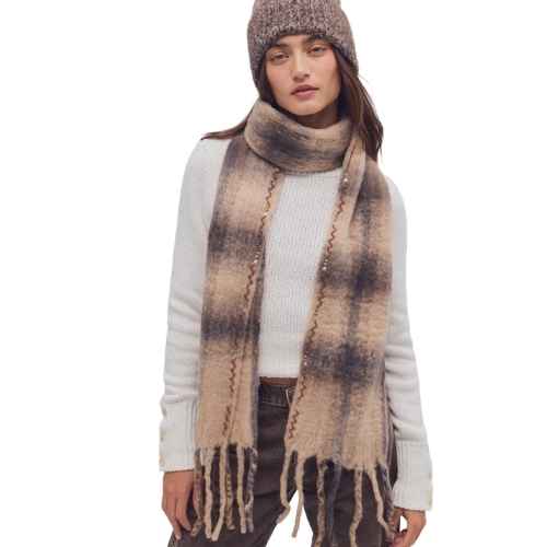 Highland Plaid Skinny Scarf