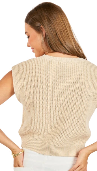 Raindrops Cropped Sweater