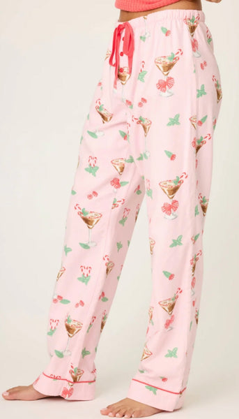 Flannel Pants-Xmas Cocktails