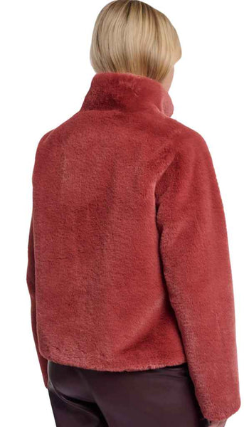 Single Breasted Fake Fur Jacket