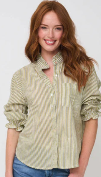 Good Girlfriend Stripe With Ruffle