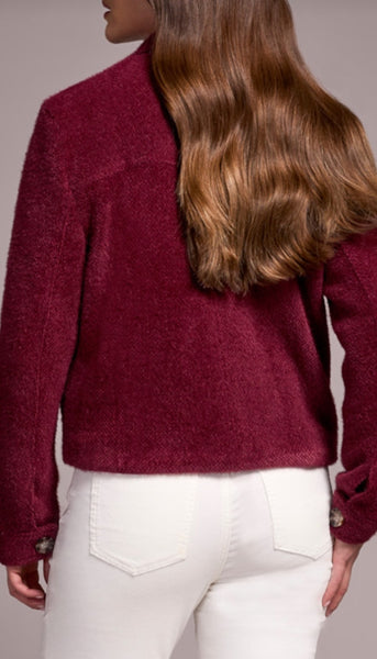 Long Sleeve Button Front Lined Jacket