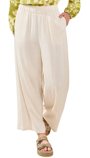 Pull On Ankle Pant With Front Pockets